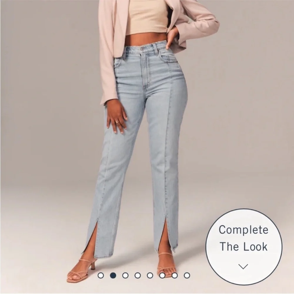 Abercrombie & Fitch Straight Ultra High Rise Jeans - Picture 1 of 2